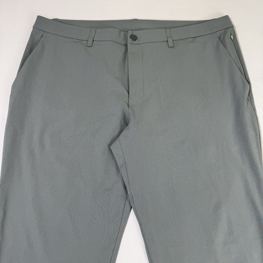 Lululemon Commission‎ Pants Mens 40x28 5 Pocket Chino Olive Performance Stretch - Picture 2 of 16